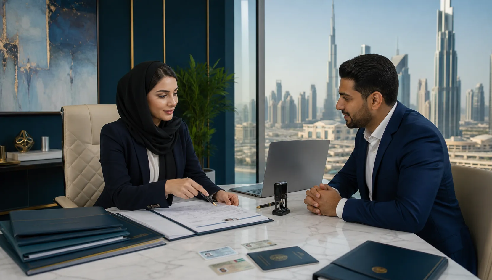 Visa documents prepared for PRO processing